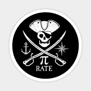 Pirate Math - Pi Rate Design for Pi Day Magnet